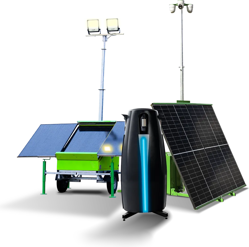 GO CCTV tower, Sentinel pod and solar unit
